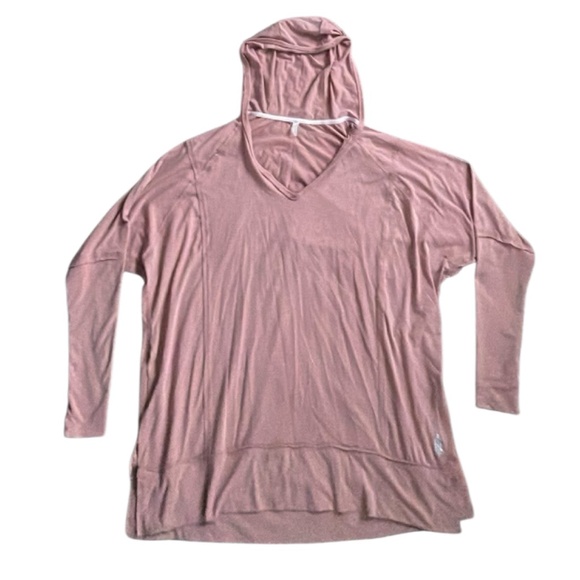 Free People Pink Hoodie Sweatshirt Size Medium - Picture 1 of 6